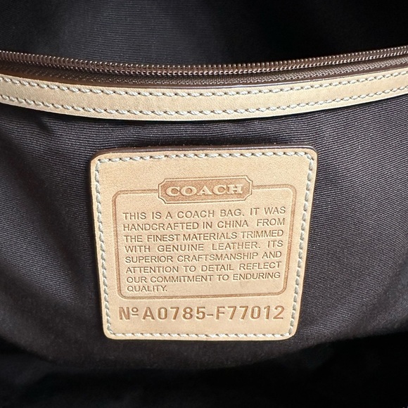 Coach small cc Canvas & Leather Duffle Bag (Large) - Picture 11 of 11